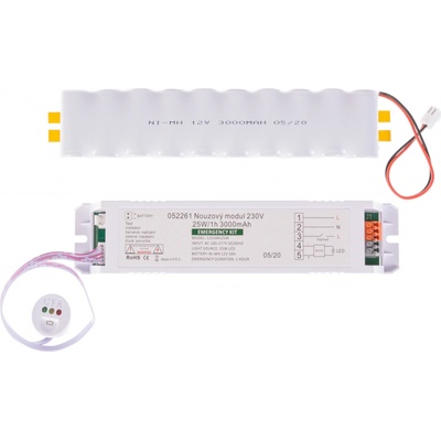 T-led Nouzový modul 230V 25W/1h 12V3Ah25W 052261 Varianta: Nouzový modul 230V 25W/1h 12V3Ah25W