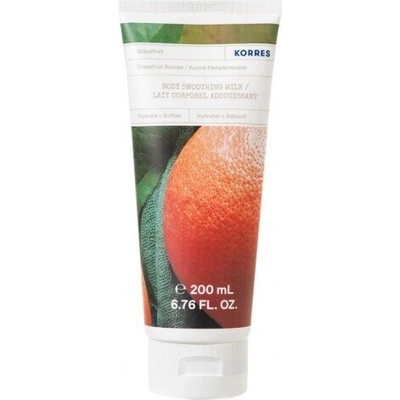 KORRES Изглаждащо и овлажняващо мляко за тяло Грейпфрут, Korres Body Smoothing Milk Grapefruit 200ml
