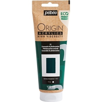 Pébéo Origin АКРИЛНА боя Phthalocyanine Emerald 120 ml 1 бр (817122)