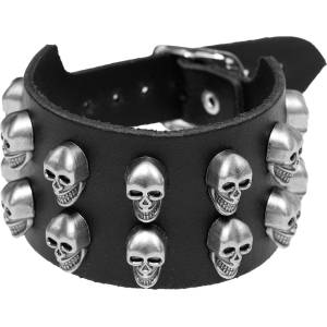 Black & metal гривна Черепи 2 - bwz-723