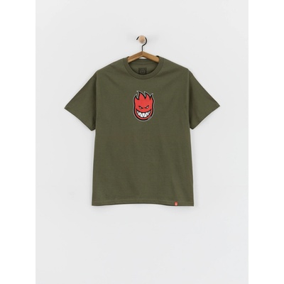 Spitfire Bighead Mid Fill military green w/red black & white print