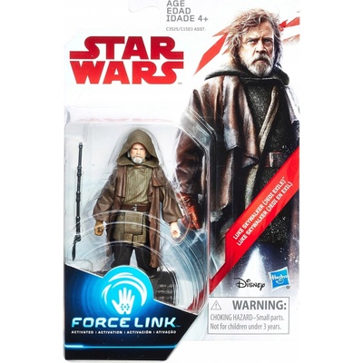Hasbro Star Wars Epizóda 8 FORCE LINK s doplnkami Luke Skywalker JEDI EXILE