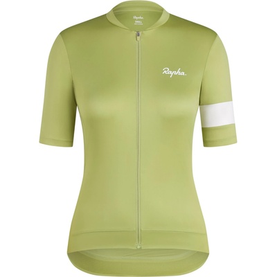 Rapha Дамска фланелка с къс ръкав за колоездене Rapha Women's Core Jersey Cycling jersey - Fern / White - размер XS (156-2650-1111)
