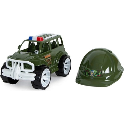 Военен джип с каска
