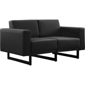 RFG Диван Toledo, двойка, екокожа, черен, RFG