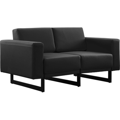RFG Диван Toledo, двойка, екокожа, черен, RFG