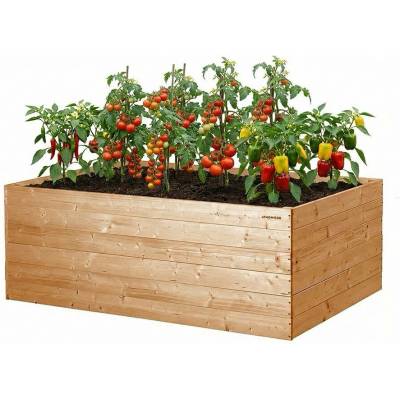 ATMOWOOD Modřínový vyvýšený záhon 160 x 100 x 60 cm hnědý