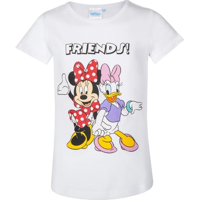 Minnie Mouse dievčenské tričko 209 biela