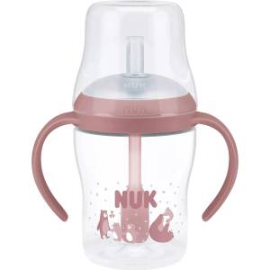 Nuk Бебешко шише NUK Perfect Match - Със силиконова сламка, TC, РР, 150 ml, Мечка (10215402) - ozone
