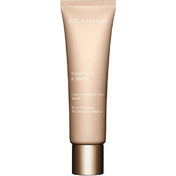 Clarins Teint Pores and Matite matující tekutý make-up 4Nude Amber 30 ml