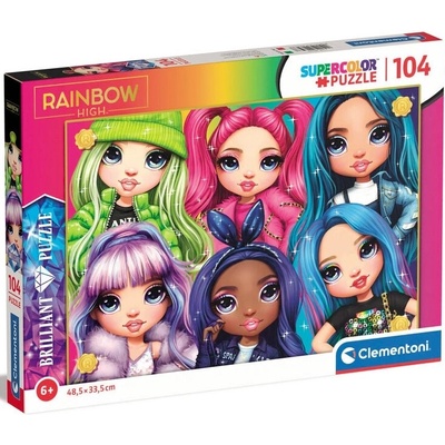 Clementoni Пъзел Clementoni от 104 части - Момичетата от Rainbow High (20343)