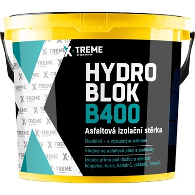 DEN BRAVEN HYDRO BLOK B400 Asfaltová izolačná stierka 10kg