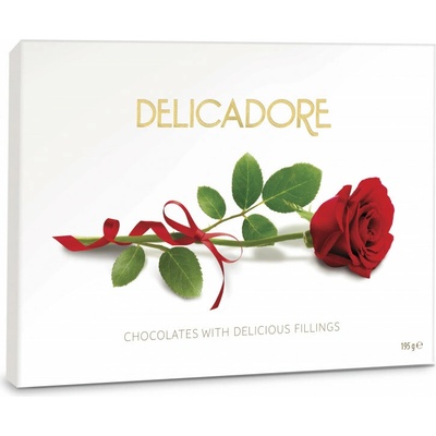 Delicadore bonboniéra ruža 195 g