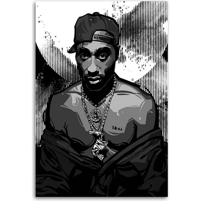 Gario Obraz na plátne 2Pac, Tupac Shakur - Nikita Abakumov Rozmery: 40 x 60 cm