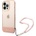 GUESS Кейс Guess GUHCP14XHGCOHP за iPhone 14 Pro Max 6, 7", розов / розов, твърд, Translucent Pearl Strap (GUE002201-0)