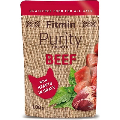 Fitmin cat Purity hovädzie so srdiečkami 100 g