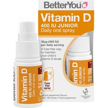 BetterYou Vitamín D 400 IU Junior Daily Spray, Orálny sprej pre deti 3+, 15 ml