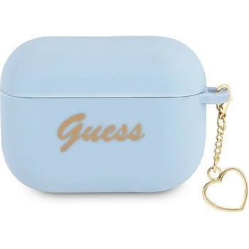 Guess Калъф Guess GUAPLSCHSB Silicone Charm Collection, за Apple AirPods Pro, син (GUE001888-0)