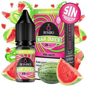 Bombo Bar Watermelon Max No Ice Nic Salts 10ml 10mg