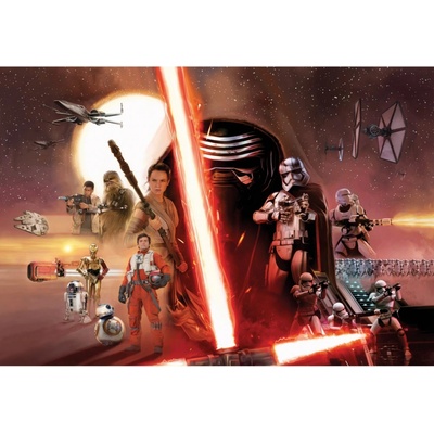 Komar Papírová fototapeta Star Wars EP7 Collage rozměry 368 x 254 cm