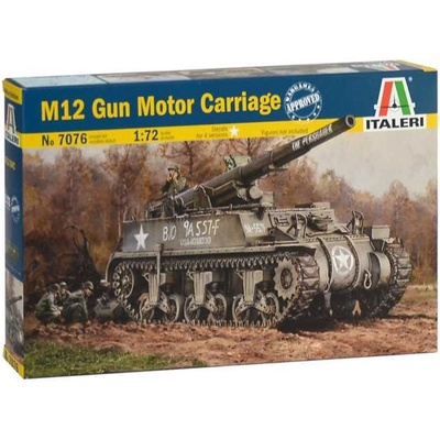 Italeri Model Kit M12 Gun Motor Carriage 7076 1:72