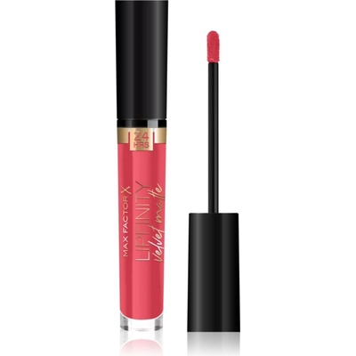 MAX Factor Lipfinity Velvet Matte матиращо течно червило цвят 025 Red Luxury 3, 5ml