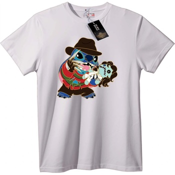 NOONEBRAND Тениска Stitch с шапка и кукла - 2XL, White
