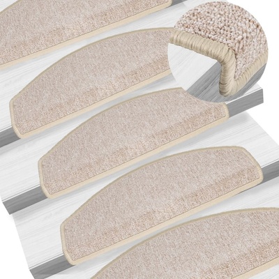 zahrada-XL 15 ks Nášlapy na schody barva taupe 65 x 24 x 4 cm 133890