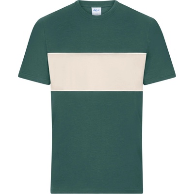 James & Nicholson tričko Colour-Block 8049 bio bavlna krátký rukáv unisex COT028049amr00-smoky green