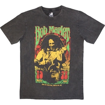 Bob Marley Риза 1978 Stone Wash Unisex Charcoal Grey S (BMASTNW81MC01)