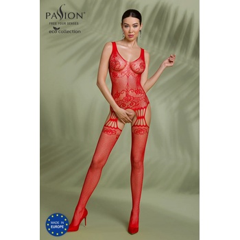 Image 1 of Passion ECO Bodystocking BS009 Red