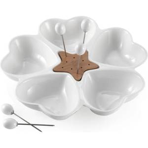 Brandani Чиния за сервиране с 5 шишчета Cuori - Brandani (56818)