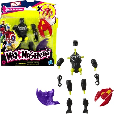 Hasbro Екшън фигура Hasbro Marvel MixMashers - Black Panther, 12 cm (F9265_F9268)