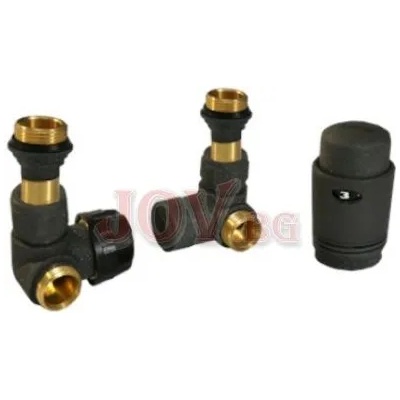 THS Thermostyle Сет за лира CAYMAN-5T BLACK THS 1/2"х16мм и 1/2"x15мм