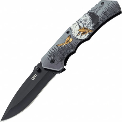 CJH One Hand Knife Adler ART000142 Sivá