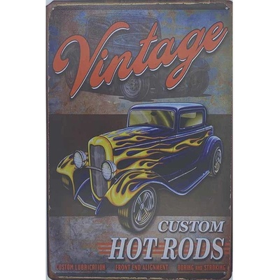 Ceduľa Vintage Hot Rods
