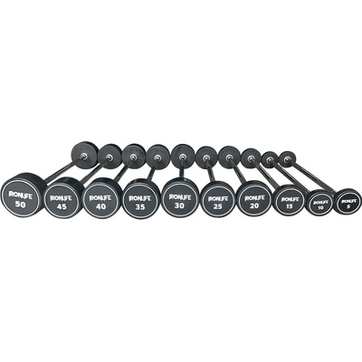 IRONLIFE Pro Style Coated Barbell Straight Bar 10 - 50 kg