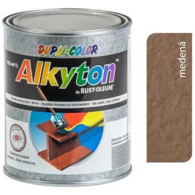 ALKYTON Samozákladový email na kov drevo a betón kladivkový medený 5L