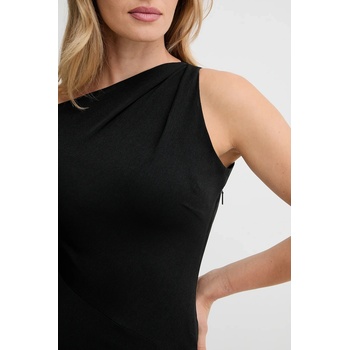 Calvin Klein Рокля Calvin Klein в черно дълга разкроена LV044D045G (LV044D045G)