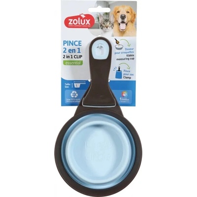 Odměrka na krmivo SILICONE s klipem L