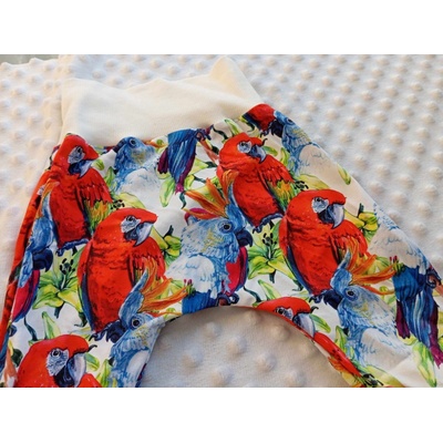 Maxomorra Kojenecké tepláky Růžové pruhy