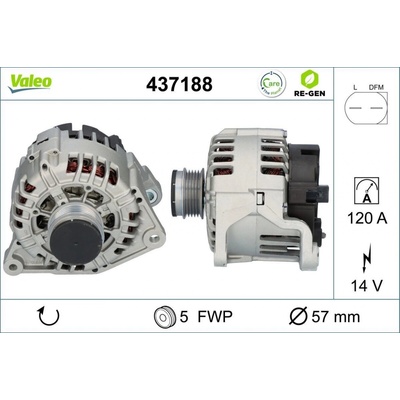 Alternátor VALEO 437188