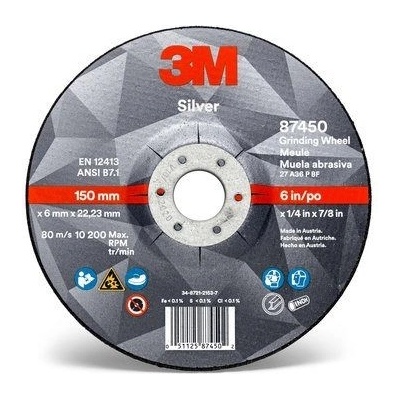 3M Silver Brusný kotouč 125 x 7 x 22,23 mm 51748