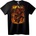 NOONEBRAND Тениска с Луфи в огън от One Piece - 2XL, Black