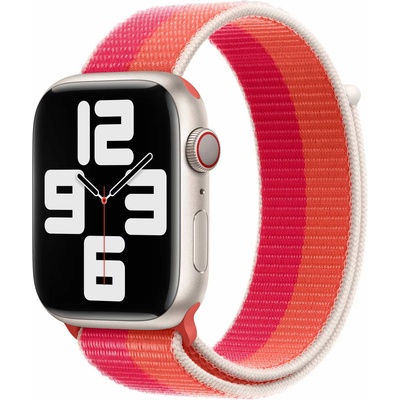 Apple Оригинална текстилна каишка за Apple Watch 42мм, 44мм, 45мм, 46мм, Ultra, Ultra 2 49мм - Apple Nectarine Peony Sport Loop (лилав-кафяв) (3K478ZM/a)