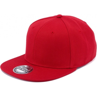Snapback Snap Solid Cofee 07-červená