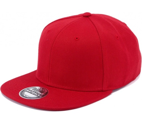 Snapback Snap Solid Cofee 07-červená