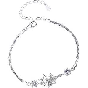 Silenti Jewelry Сребърна гривна "Космос