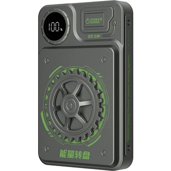 Dudao Външна батерия 22.5W с USB и USB-C изходи и с технология за бързо зареждане - Dudao K24 Fast Charge 22.5W Power Bank 10000mAh (тъмносив) (DDA348)