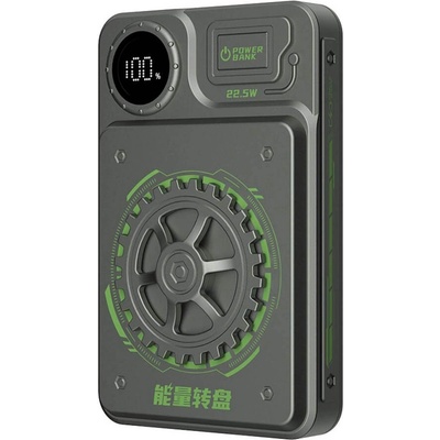 Dudao Външна батерия 22.5W с USB и USB-C изходи и с технология за бързо зареждане - Dudao K24 Fast Charge 22.5W Power Bank 10000mAh (тъмносив) (DDA348)